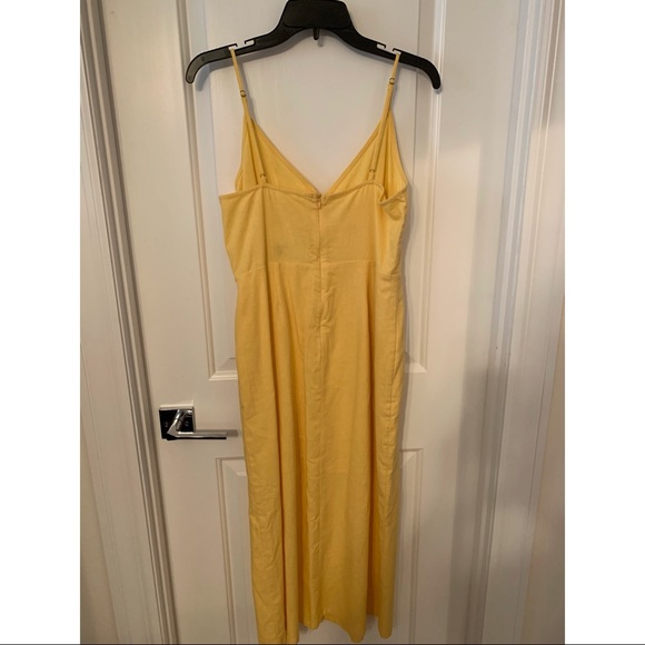 Lush Asymmetrical Button Midi Dress - Picture 2 of 5